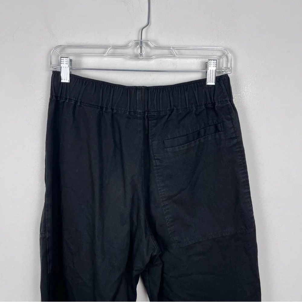 COS Women’s‎ Black Drawstring Slim Cotton Linen Pants Size XS